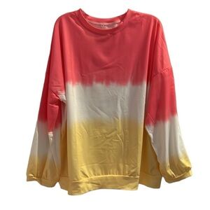 Tie dye multi color ls shirt